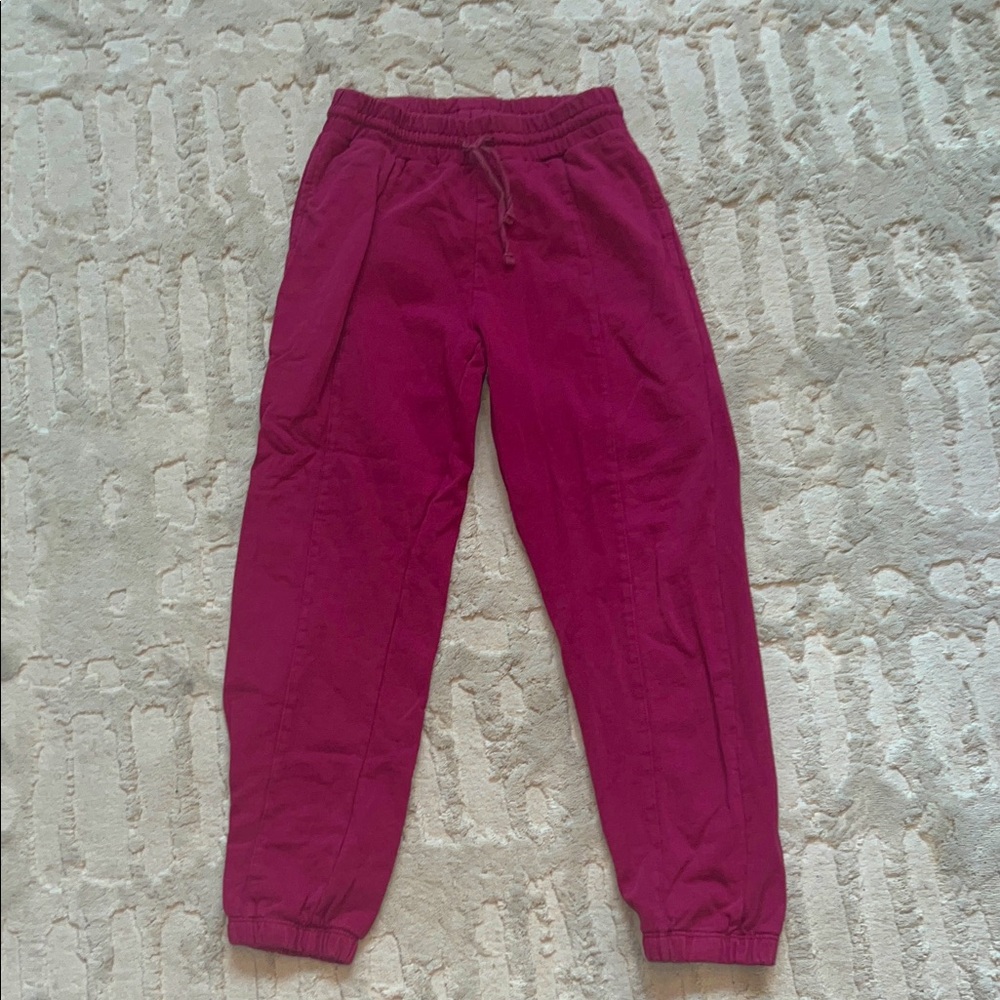 Franki by Francesca Kids cranberry Jogger Pants 8 EUC